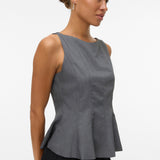 VERO MODA VMKIMBERLY top in dark grey - Image 4