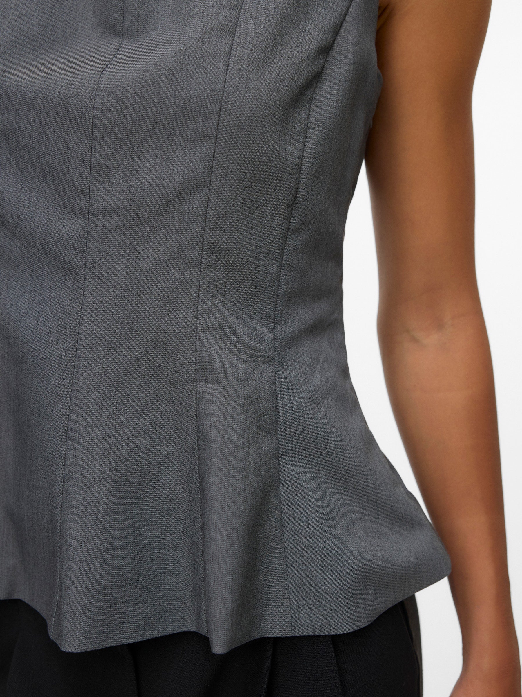 VERO MODA VMKIMBERLY top in dark grey - Image 5