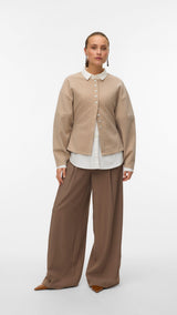 VERO MODA VMKLEA o-neck cardigan - silver mink