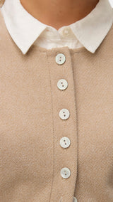 VERO MODA VMKLEA o-neck cardigan - silver mink