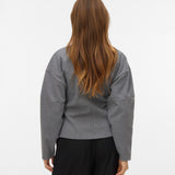 VERO MODA VMKLEA o-neck cardigan - silver mink melange