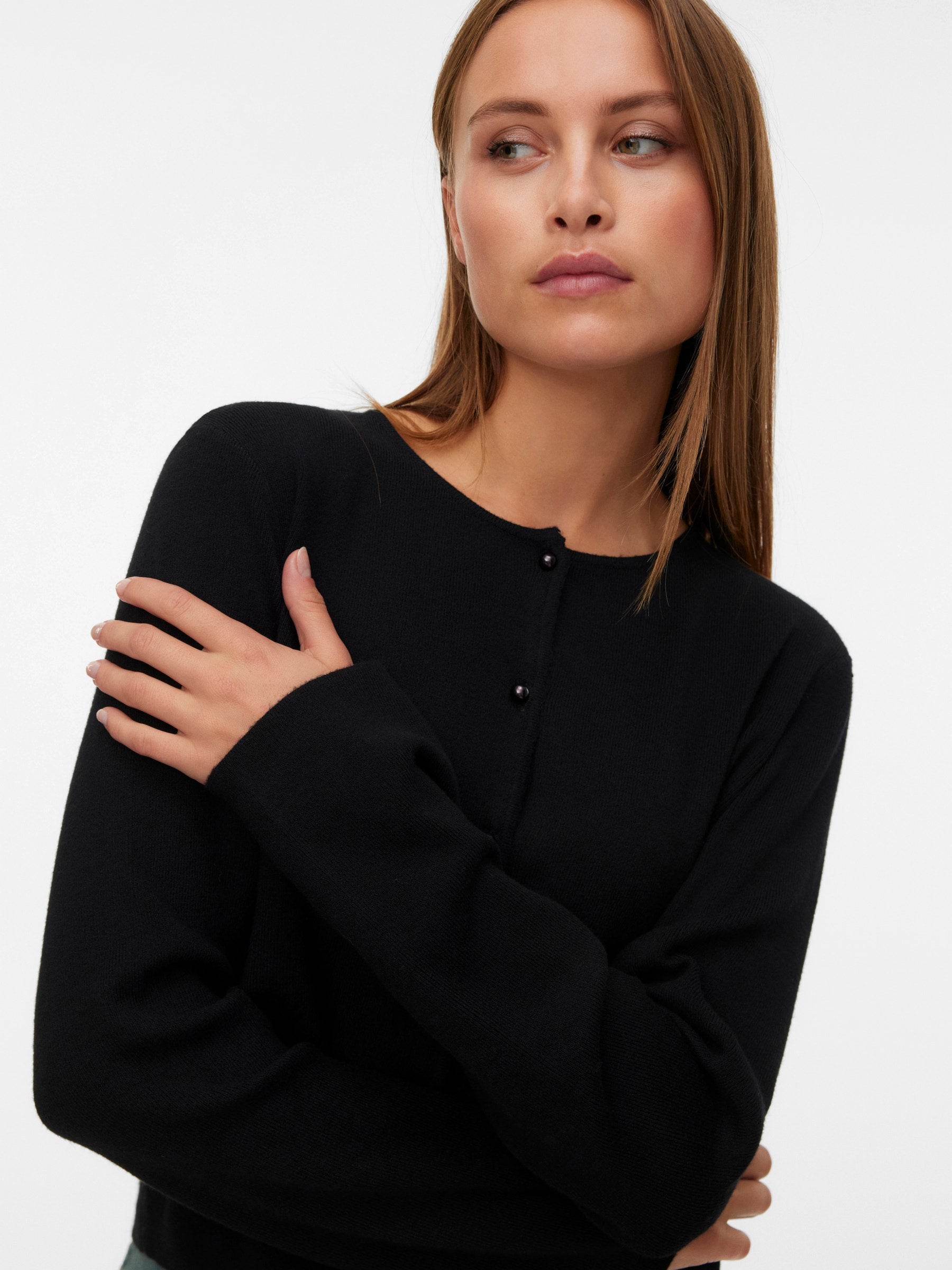 VERO MODA VMKRISTI o-neck cardigan boo in birch - Image 4