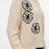 VERO MODA VMLAURA o-neck pullover boo in birch w. black - Image 5