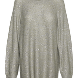 VERO MODA VMLEILANI new o-neck long pull. in griffin - Image 3