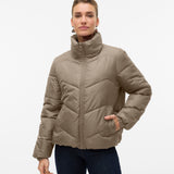 VERO MODA VMLIGARIO short jacket boo in silver mink - Image 1
