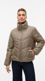 VERO MODA VMLIGARIO short jacket boo in silver mink - Image 1