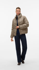 VERO MODA VMLIGARIO short jacket boo in silver mink - Image 4