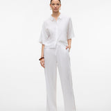 VERO MODA VMLINN 2/4 short shirt in snow white - Image 4