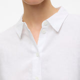 VERO MODA VMLINN 2/4 short shirt in snow white - Image 6