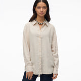 VERO MODA VMLINN shirt in moonbeam - Image 1