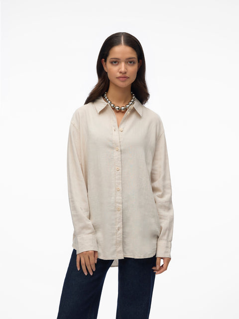 VERO MODA VMLINN shirt in moonbeam