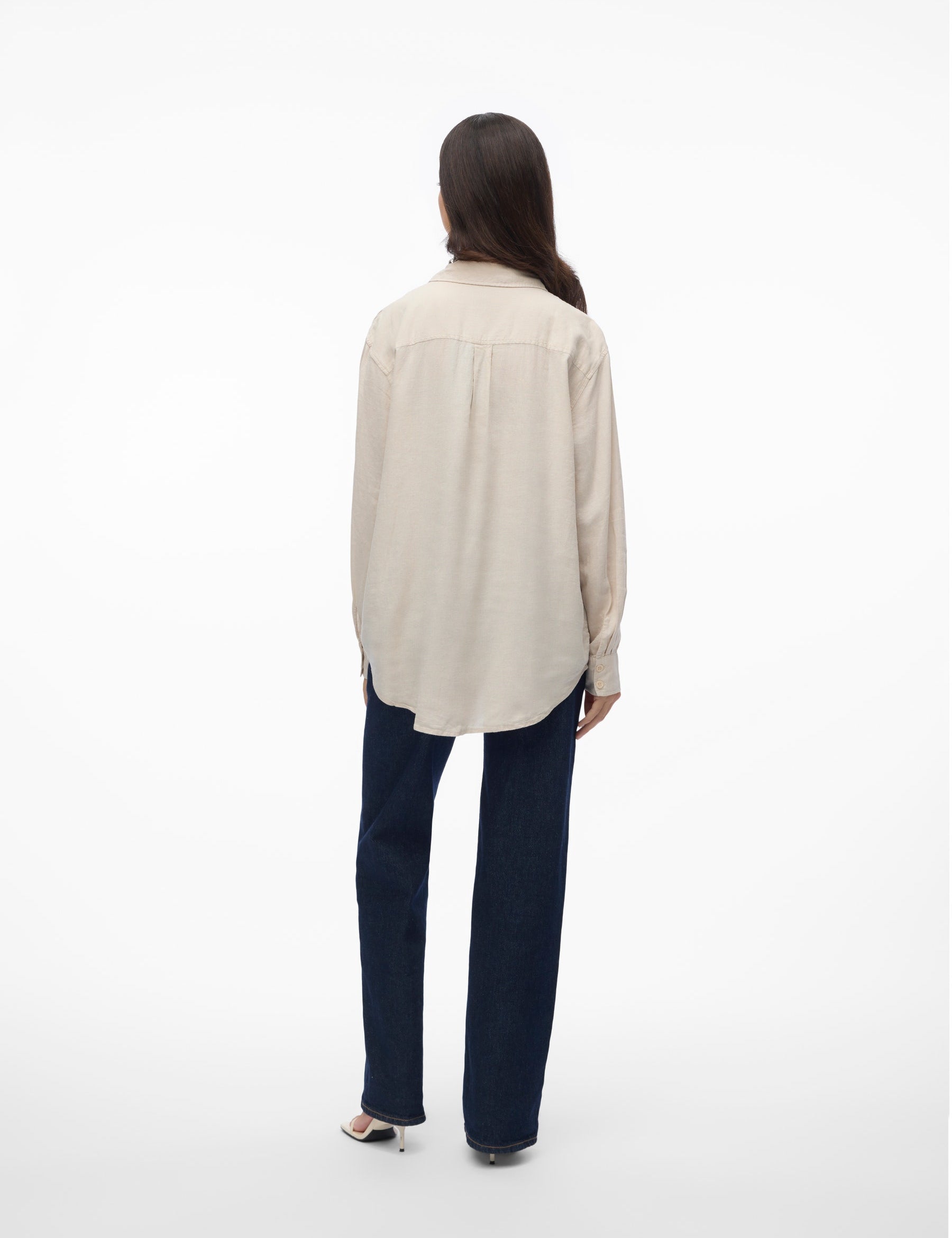 VERO MODA VMLINN shirt in moonbeam - Image 2