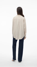 VERO MODA VMLINN shirt in moonbeam - Image 2
