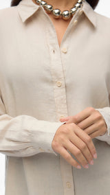 VERO MODA VMLINN shirt in moonbeam - Image 6