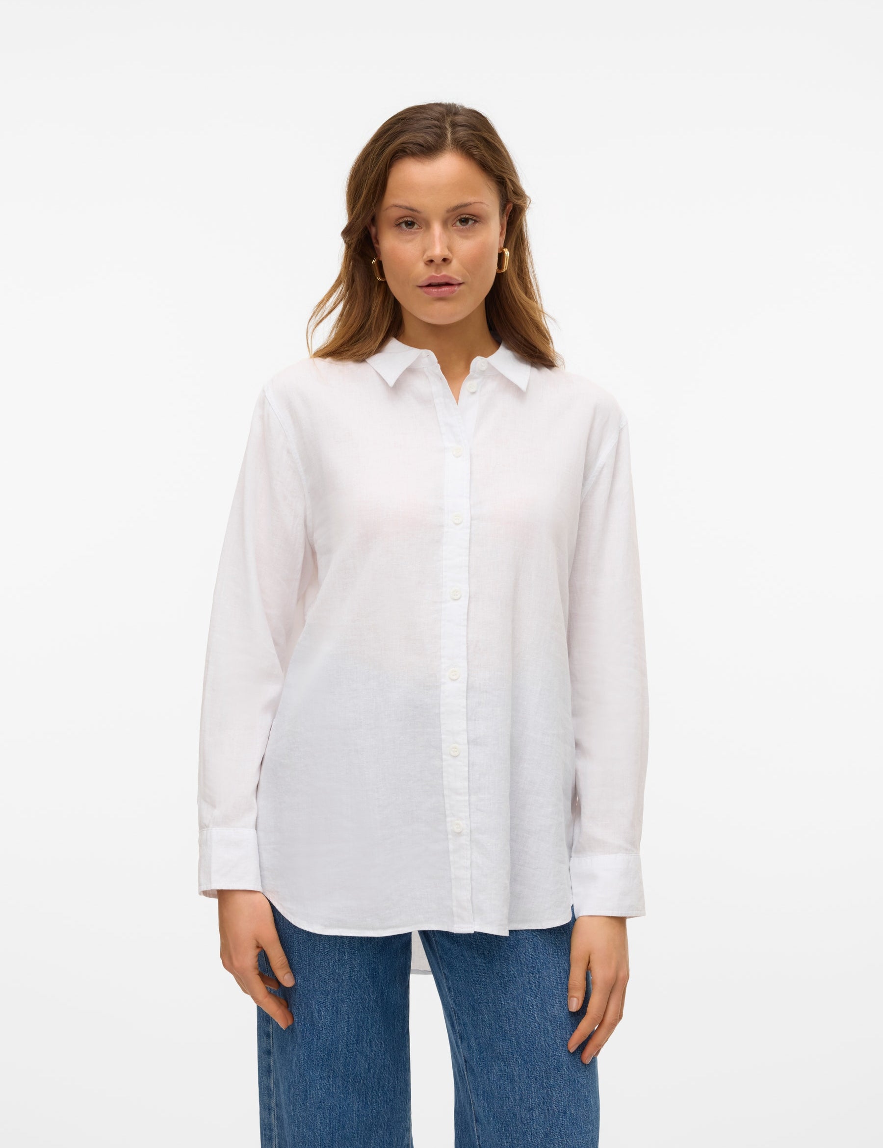 VERO MODA VMLINN shirt in snow white - Image 1