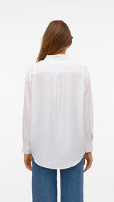 VERO MODA VMLINN shirt in snow white - Image 2