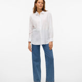 VERO MODA VMLINN shirt in snow white - Image 4