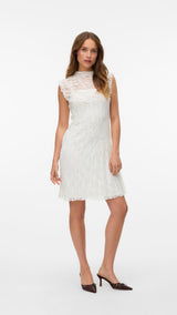 VERO MODA VMLISA short dress in antique white - Image 1