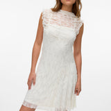 VERO MODA VMLISA short dress in antique white - Image 4