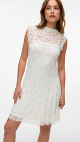 VERO MODA VMLISA short dress in antique white - Image 4