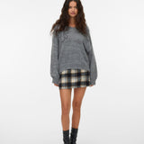 VERO MODA VMLOLLIPOP v-neck pullover boo in medium grey melange - Image 1