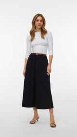 VERO MODA VMLUNA ankle skirt in black - Image 1