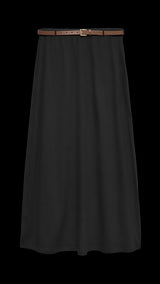 VERO MODA VMLUNA ankle skirt in black - Image 3