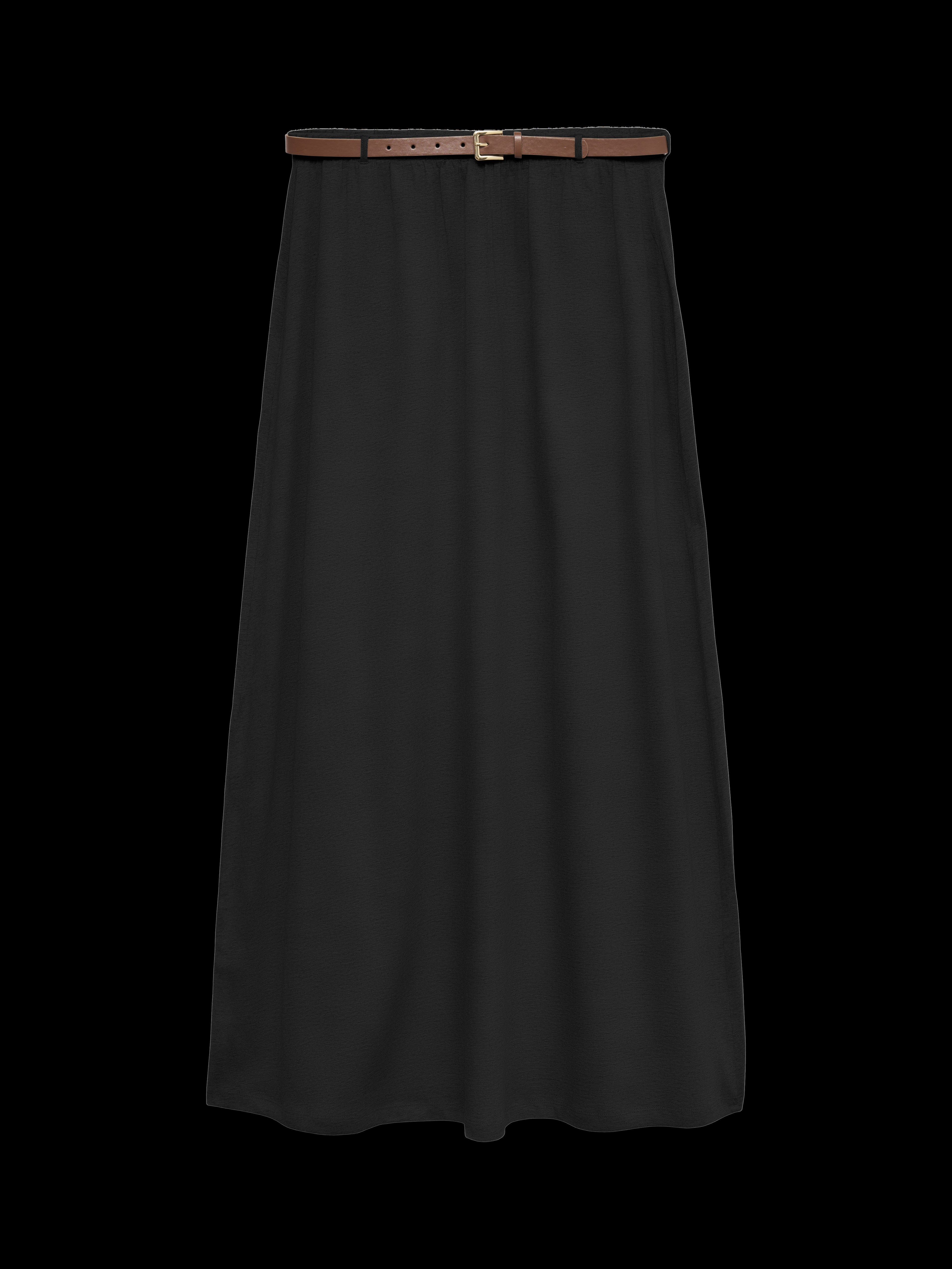 VERO MODA VMLUNA ankle skirt in black - Image 3