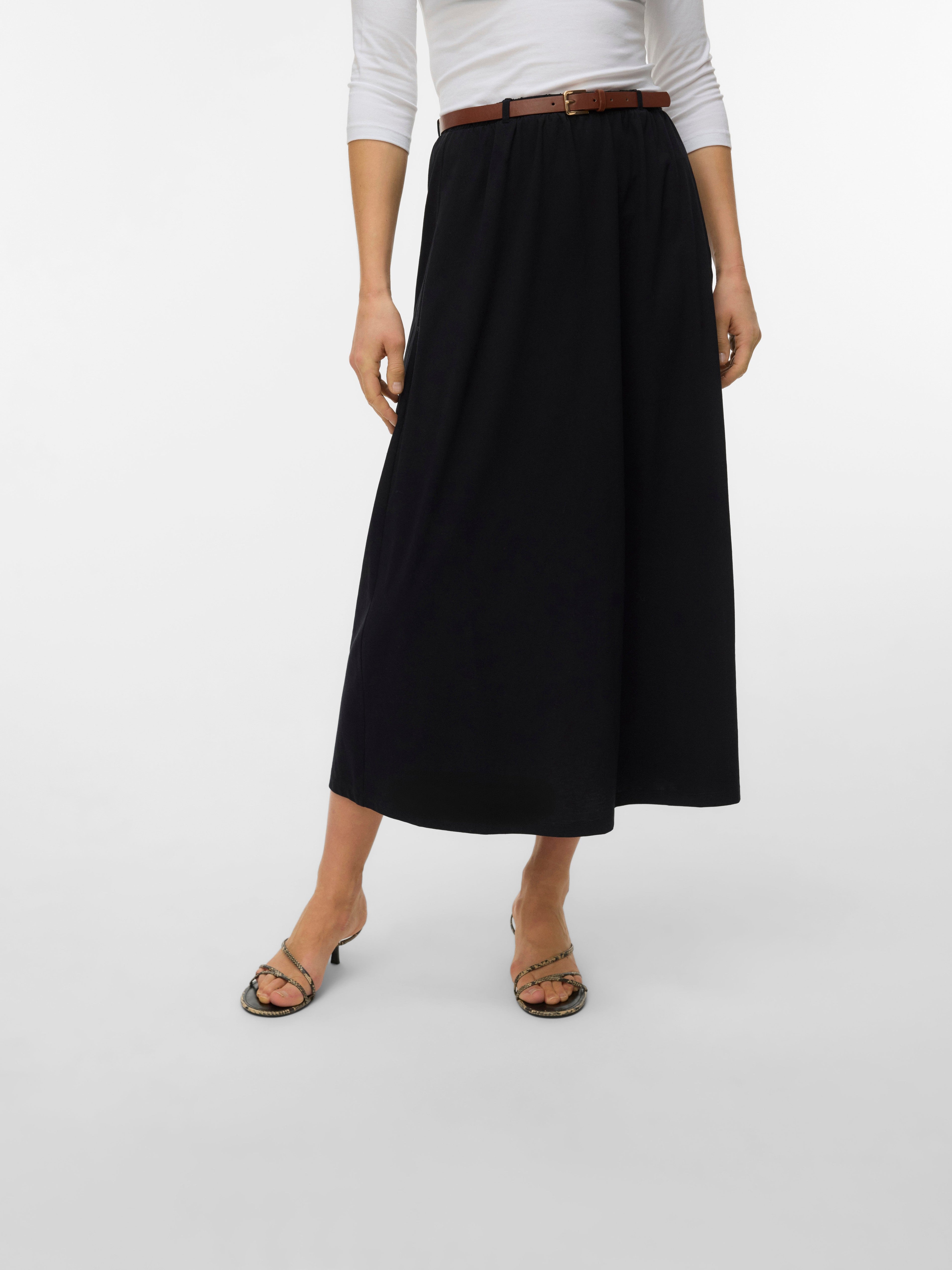 VERO MODA VMLUNA ankle skirt in black - Image 5