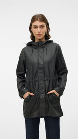 VERO MODA VMMALOU coated jacket in balsam green - Image 1