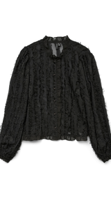 VERO MODA VMMALOU ruffle top in black - Image 3