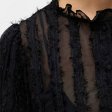 VERO MODA VMMALOU ruffle top in black - Image 6