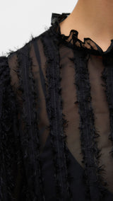VERO MODA VMMALOU ruffle top in black - Image 6