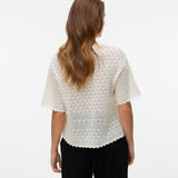 VERO MODA VMMANILA 2/4 o-neck pullover in birch - Image 2