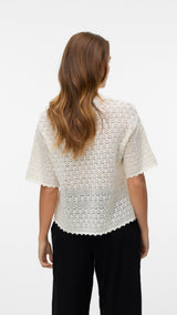 VERO MODA VMMANILA 2/4 o-neck pullover in birch - Image 2