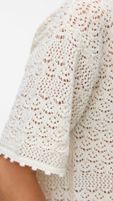 VERO MODA VMMANILA 2/4 o-neck pullover in birch - Image 6