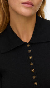 VERO MODA VMMARINA 2/4 poloneck pullover - dark grey melange
