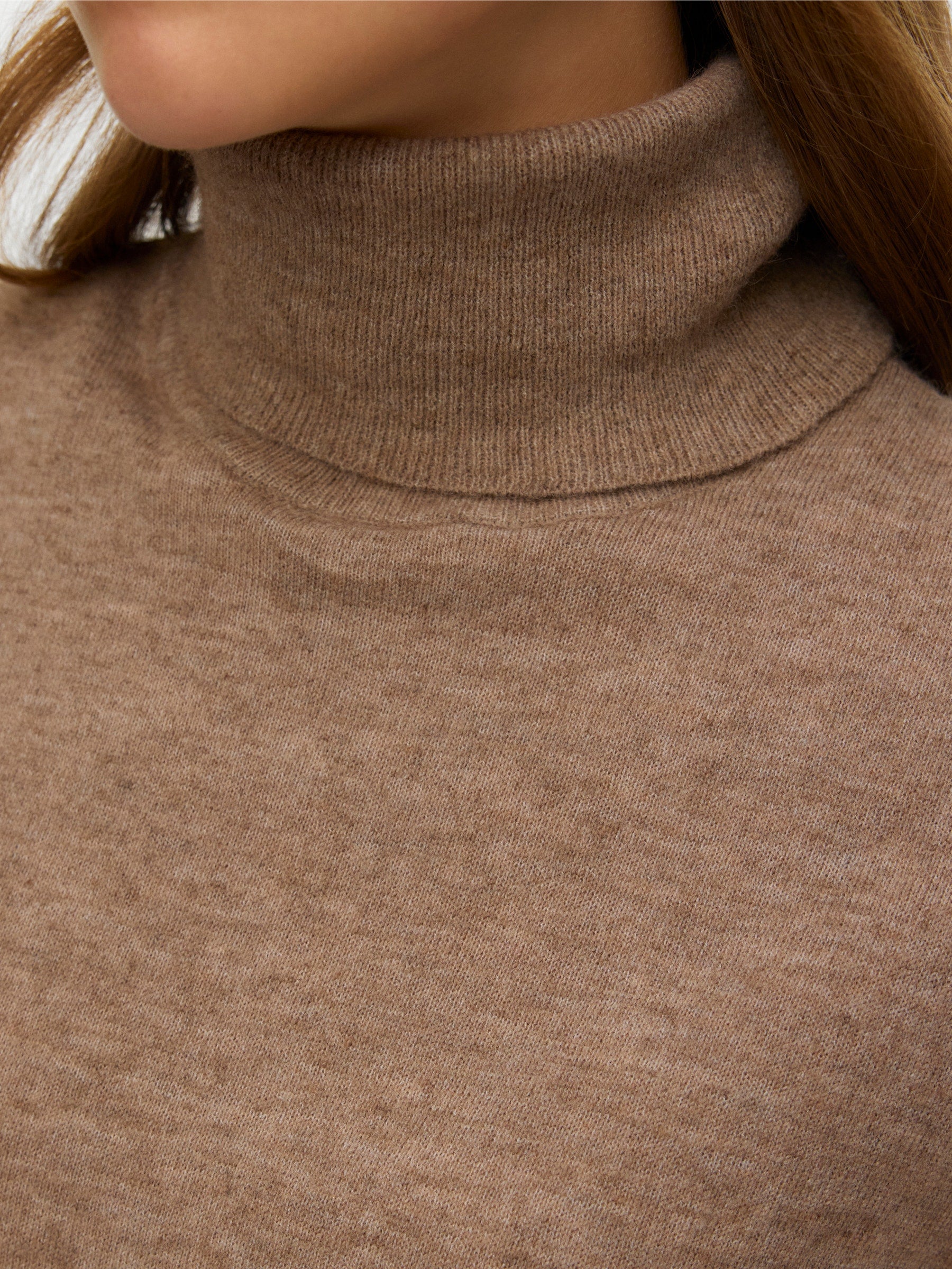 VERO MODA VMMARINA 2/4 roll neck pullover in black - Image 5