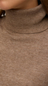 VERO MODA VMMARINA 2/4 roll neck pullover in black - Image 5