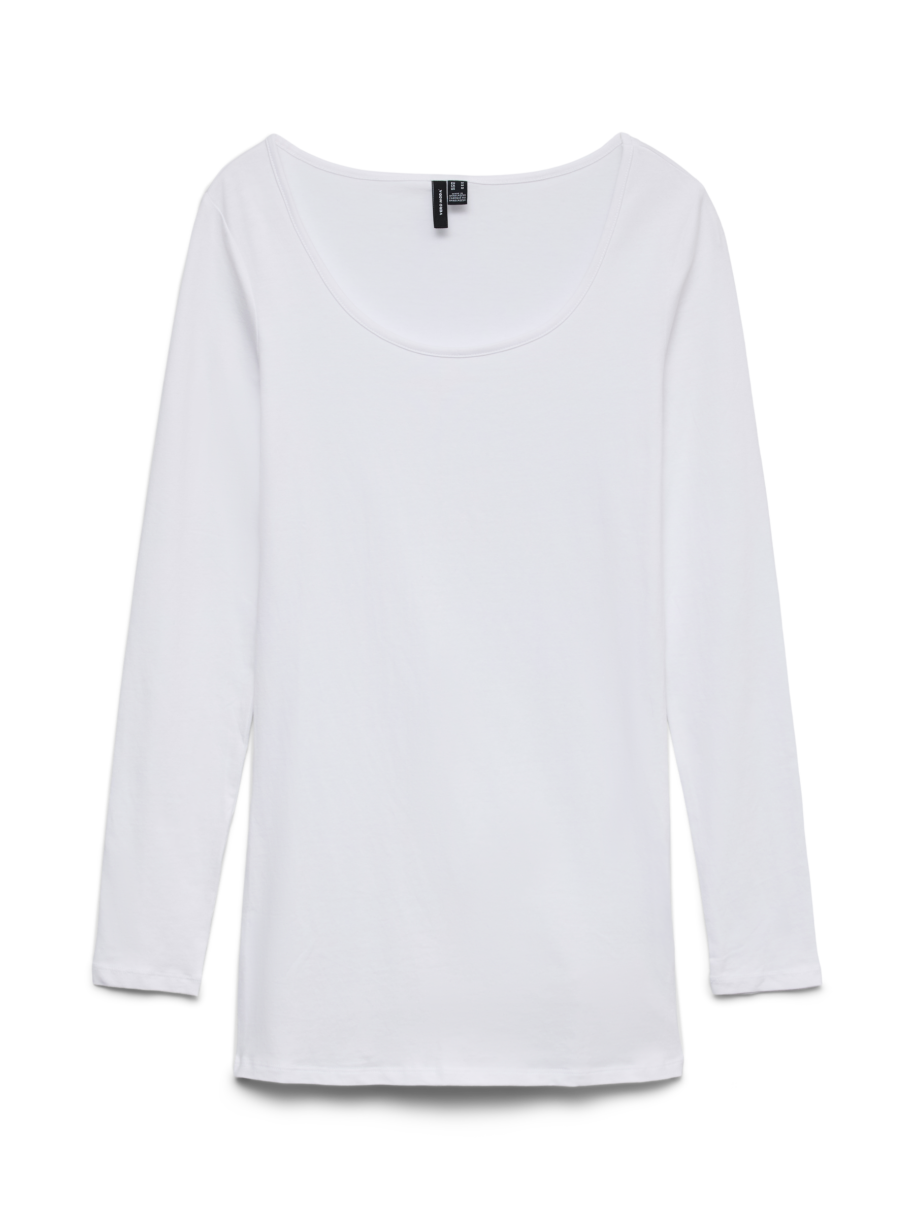 VERO MODA VMMAXI soft long u-neck in bright white - Image 3