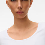 VERO MODA VMMAXI soft long u-neck in bright white - Image 6