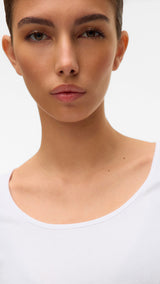 VERO MODA VMMAXI soft long u-neck in bright white - Image 6