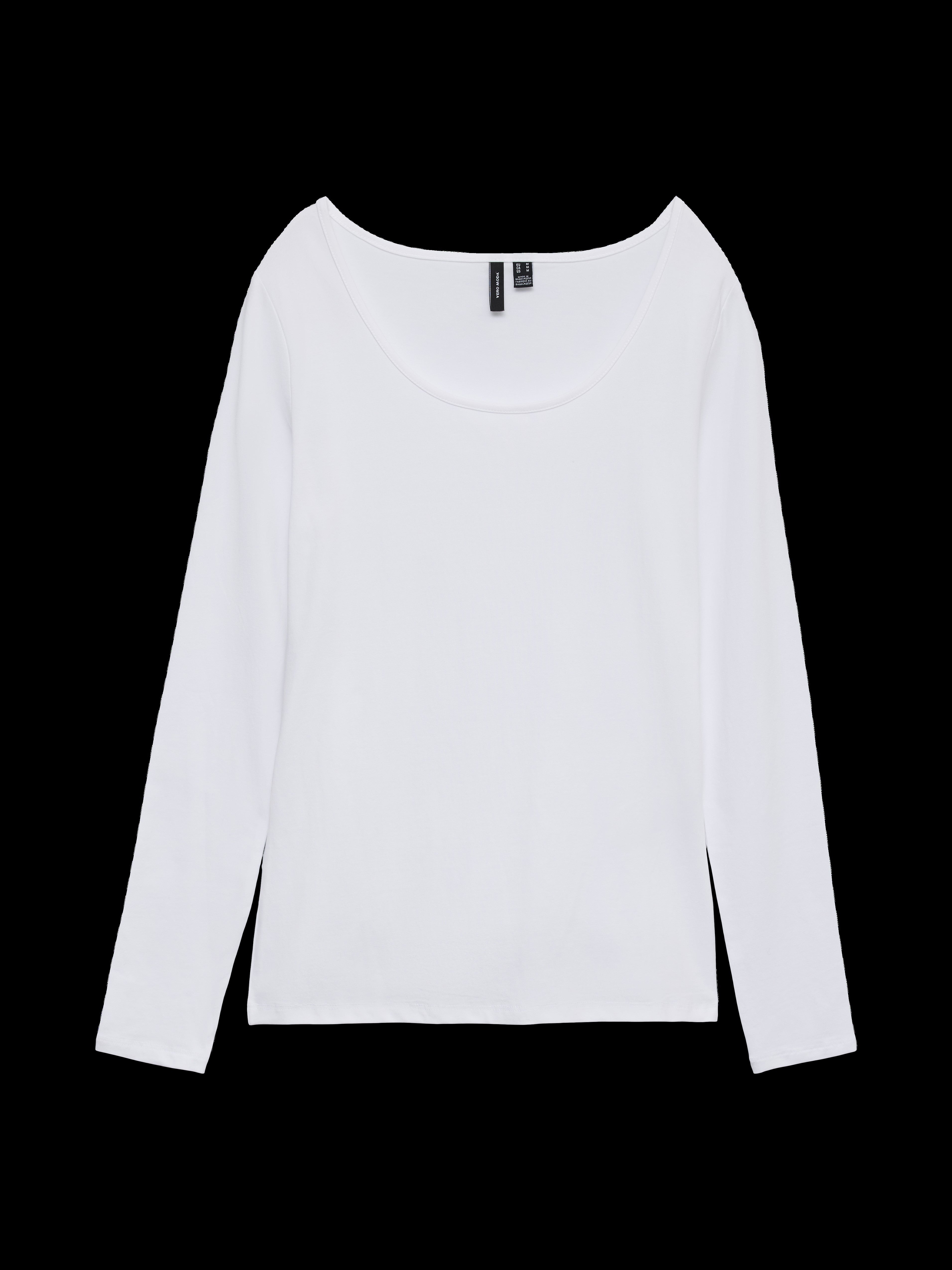 VERO MODA VMMAXI soft uneck in bright white - Image 3