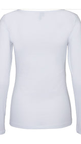 VERO MODA VMMAXI soft uneck in bright white - Image 4