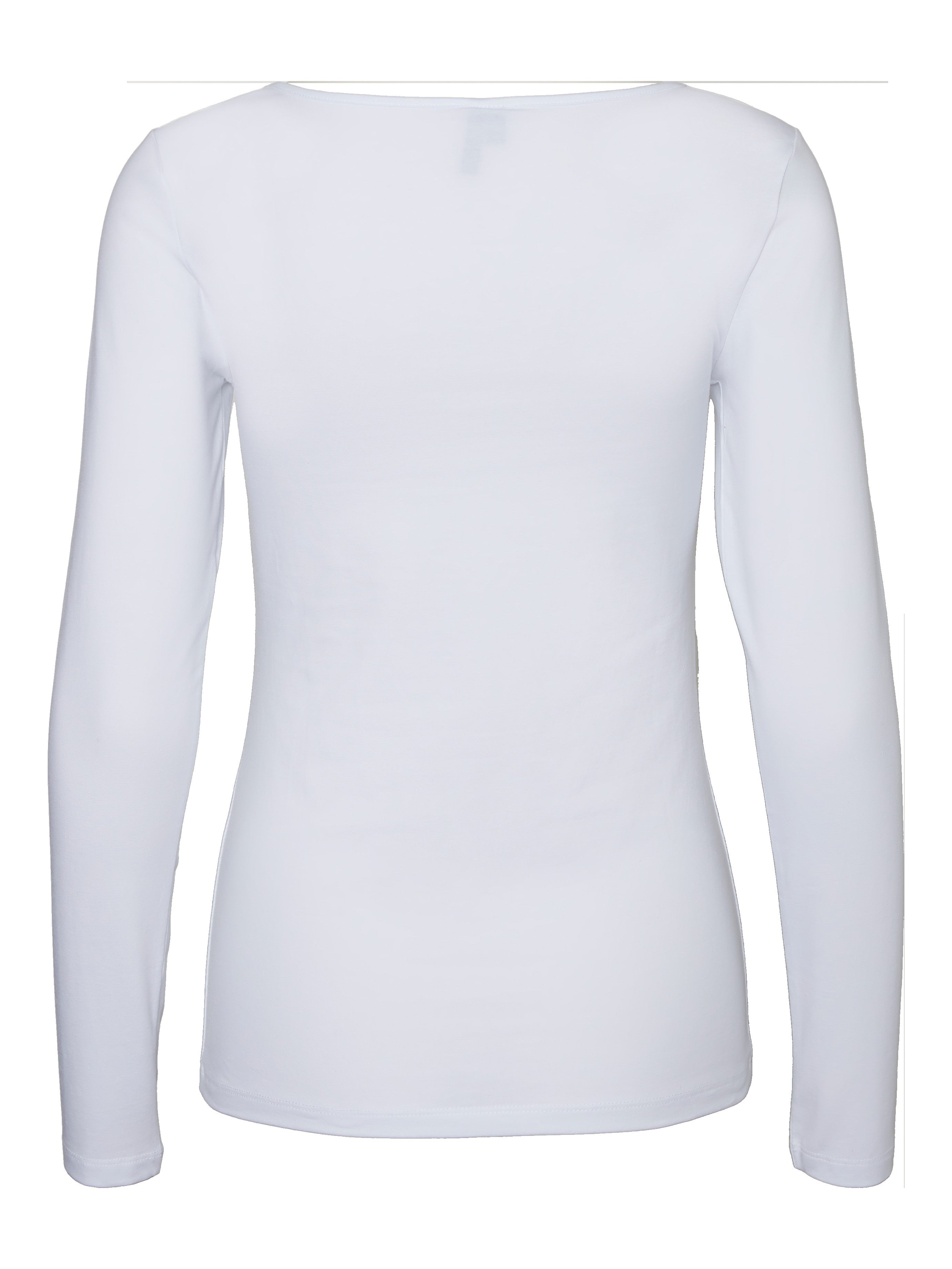 VERO MODA VMMAXI soft uneck in bright white - Image 4