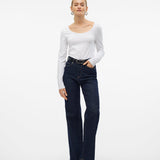 VERO MODA VMMAXI soft uneck in bright white - Image 5