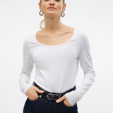 VERO MODA VMMAXI soft uneck in bright white - Image 6