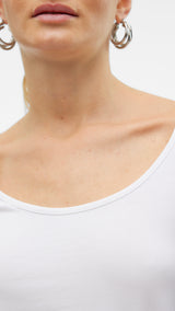VERO MODA VMMAXI soft uneck in bright white - Image 7