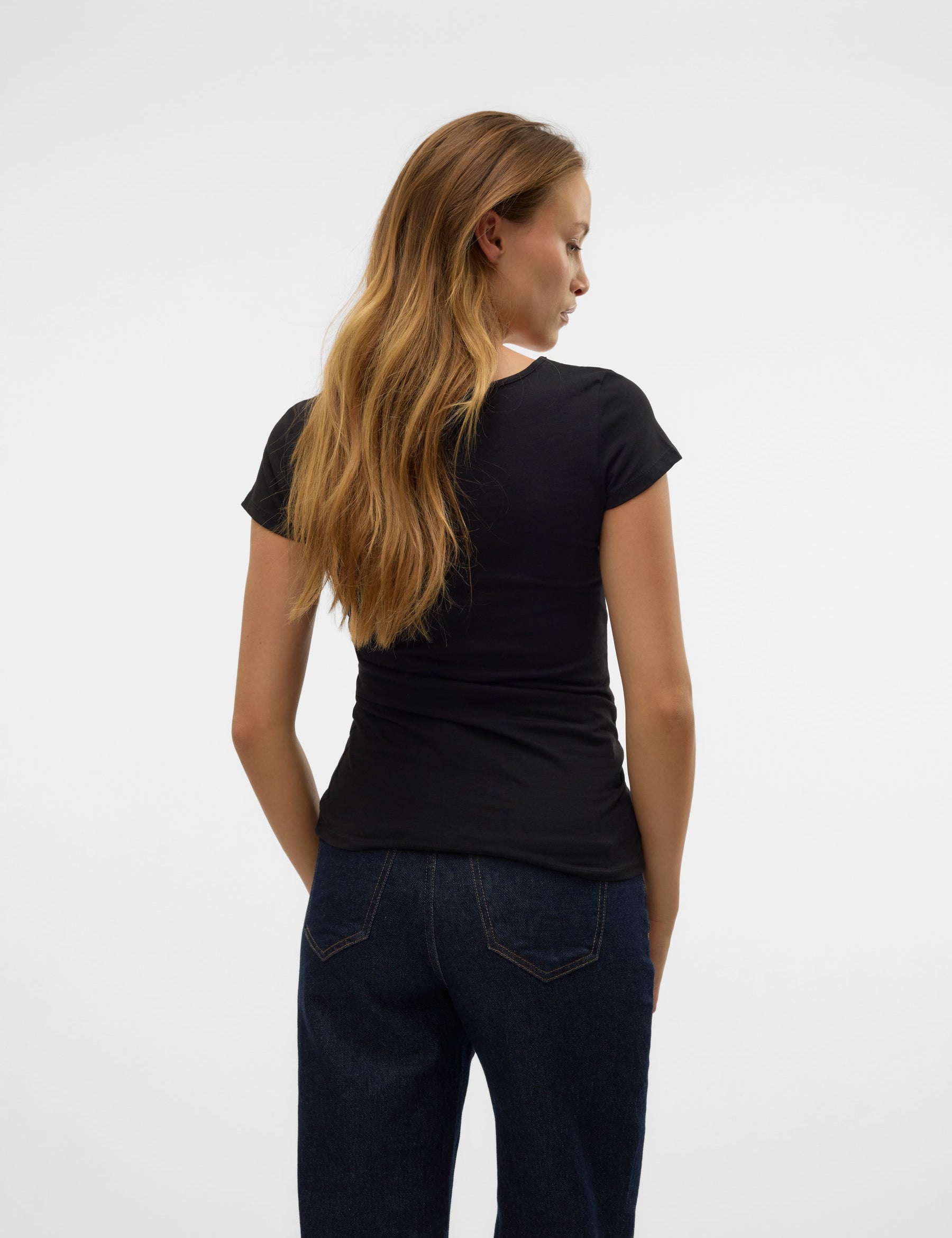 VERO MODA VMMAXI soft u-neck in black - Image 2