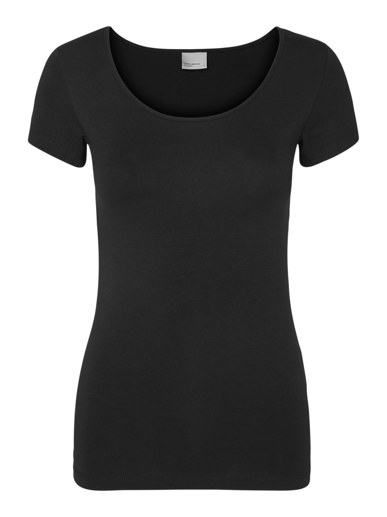 VERO MODA VMMAXI soft u-neck in black - Image 3